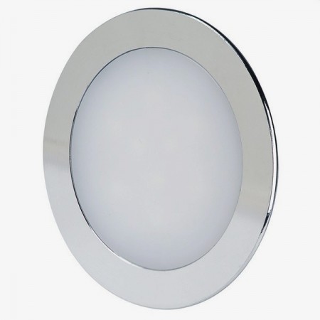 Chrómový okrúhly zapustený LED mini panel 18W