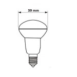 Označenie žiarovky E14 R39