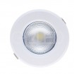 Zapustené okrúhle biele LED svietidlo 10W spredu