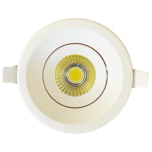 Zapustené okrúhle biele LED svietidlo 8W