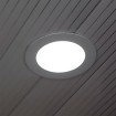 Osvetlenie miestnosti okrúhlym zapusteným LED panelom