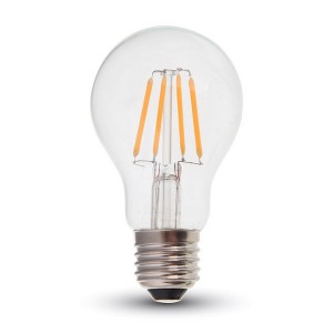 LED filament žiarovka E27 A60 4W
