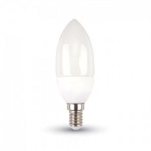 Mliečna LED sviečka E14 3W