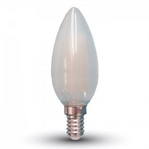 Stmievateľná opálová LED filament sviečka E14 4W