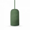 Zelená betónová závesná lampa váza