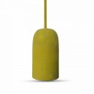 Žltá betónová závesná lampa váza