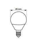 Označenie žiarovky E14 P45