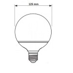 Označenie žiarovky E27 G125