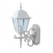 Matná biela nástenná lampa na E27 žiarovku malá