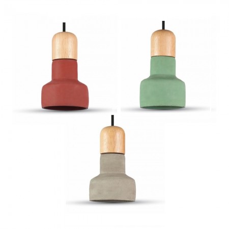 Betónová závesná lampa (3 farby)