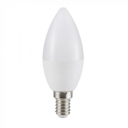 Profesionálna mliečna LED sviečka E14 4,5W s vysokou svietivosťou so SAMSUNG čipmi