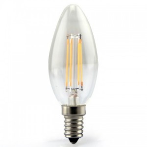 Profesionálna stmievateľná LED filament sviečka E14 4W so SAMSUNG čipmi