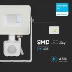 SMD LED čipy  bieleho reflektora so senzorom