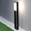 Čierna stĺpová záhradná LED lampa 10W SAMSUNG čipy