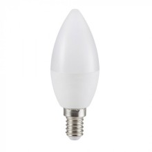 Mliečna LED sviečka E14 C37 5,5W CRI95