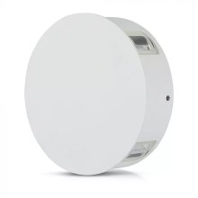 4-smerné biele okrúhle nástenné LED svietidlo 4W IP65