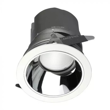 Zapustené okrúhle LED svietidlo 6W 0-27° CRI95